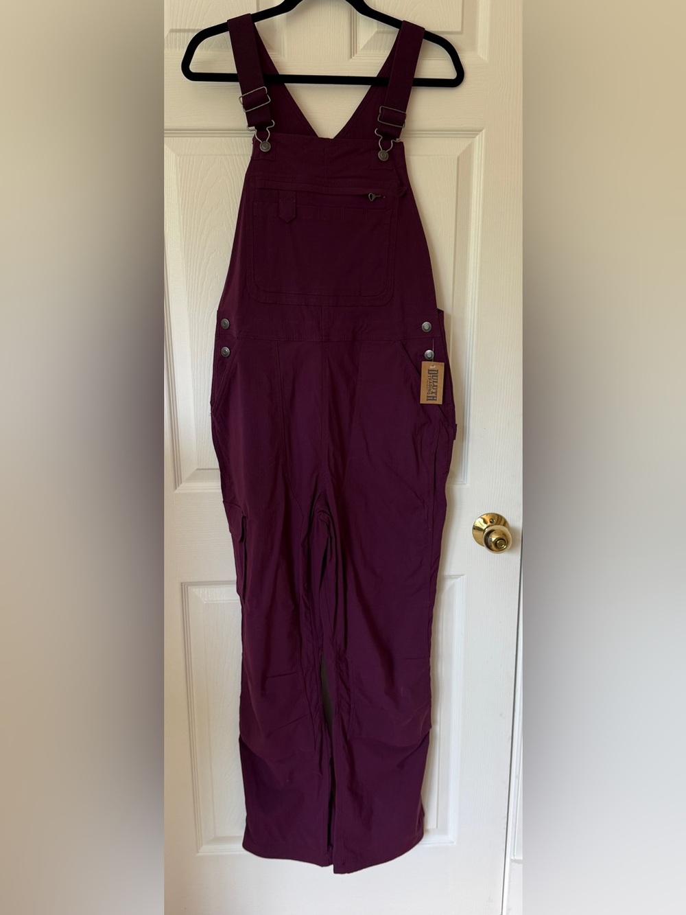 NEW* Duluth Trading 🌺🪻Heirloom Gardening Bib Overalls in Purple Size M NWT - Picture 4 of 10